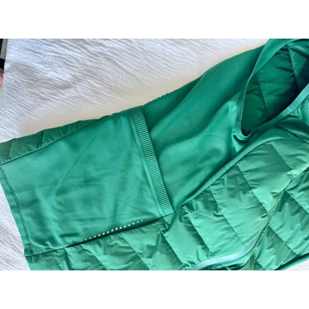 Lululemon Quilted Vest Women’s 8 Green Down For It All Everglade Athleisure - Picture 11 of 16